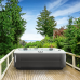 Jacuzzi J375 Минибассейн 231х231х97см, уф+озон, теплоизоляция, подсветка, Bluewave, 3кВТ, цвет Platinum, внешняя панель Smoked Ebony. ZM12ZY0EW40