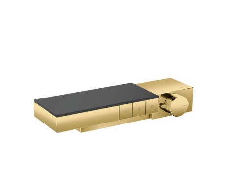 Axor Edge Смеситель для душа, термостат, на 3 источника, внешняя часть, цвет: золото. 46140990 Axor Edge Смеситель для душа, термостат, на 3 источника, внешняя часть, цвет: золото. 46140990