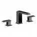 Gessi Eleganza Смеситель для раковины на 3 отверстия, без донного клапана, цвет: черный металлик. 46011#706