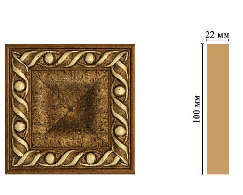 Вставка цветная DECOMASTER D207-43 (100*100*22мм)