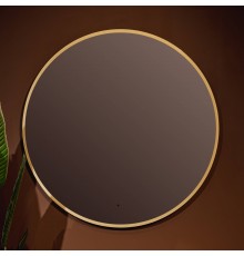 Зеркало круглое Silver Mirrors Monaco 100 с подсветкой, gold
