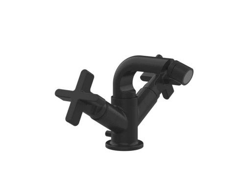 Gessi Inciso Смеситель для биде, однорычажный, с донным клапаном на 1 1/4, соединительные шланги на 3/8, цвет: Black XL. 58127#299