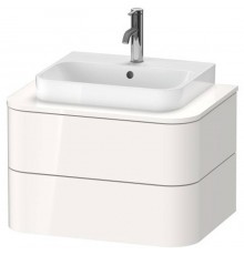 Duravit Happy D.2 Plus Тумба подвесная 65x55х40.8см, с раковиной и 2 ящиками, цвет: белый глянцевый. 2360500000,  HP031B02222,  HP496002222