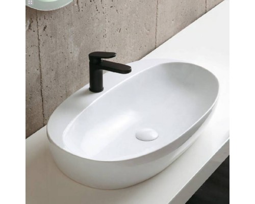 Azzurra Elegance Circle Раковина накладная, 60x42xH14 см, 1 отв., без перелива, цвет: Bianco lucido. ELLA060420CMBI/(ECI60M bi)*1 Azzurra Elegance Circle Раковина накладная, 60x42xH14 см, 1 отв., без перелива, цвет: Bianco lucido. ELLA060420CMBI/(ECI60M bi)*1