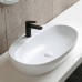 Azzurra Elegance Circle Раковина накладная, 60x42xH14 см, 1 отв., без перелива, цвет: Bianco lucido. ELLA060420CMBI/(ECI60M bi)*1