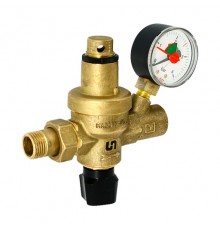 Клапан подпиточный автоматический Uni-Fitt ВР1/2 хНР1/2  с манометром. 290A2000