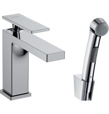 Смеситель для раковины Hansgrohe Tecturis E 110 73210000 с гигиеническим душем, хром