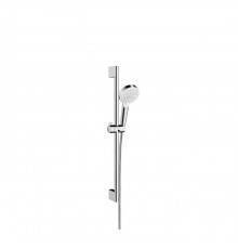 Hansgrohe Crometta Vario Unica Душевой набор: штанга 650mm, ручной душ, 2jet (Rain, IntenseRain), шланг, цвет: белый/хром. 26532400