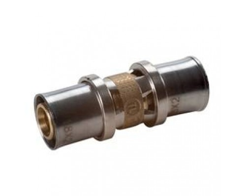 Муфта, Giacomini, RM102, 16 x 2, 16 x 2, латунь, равнопроходная, для труб GIACOTHERM, GIACOFLEX, многослойных и полибутиленовых Муфта, Giacomini, RM102, 16 x 2, 16 x 2, латунь, равнопроходная, для труб GIACOTHERM, GIACOFLEX, многослойных и полибутиленовых