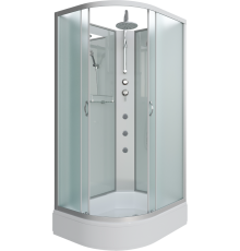 Душевая кабина Niagara Classic NG-33084-14RBKTG 100х80 см, без крыши, с гидромассажем и тропическим душем
