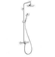 Hansgrohe Croma Select S 180 SHP Душевая система, верхний душ 187мм, с ручным душем и смесителем, цвет: белый/хром. 27351400