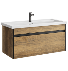 AQ URB0110DB Urban Тумба под умывальник, подвесная, с одним ящиком, 966х460х450 мм, Дуб Балтийский URB0110DB