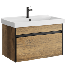 AQ URB0108DB Urban Тумба под умывальник, подвесная, с одним ящиком, 762х460х440 мм, Дуб Балтийский URB0108DB