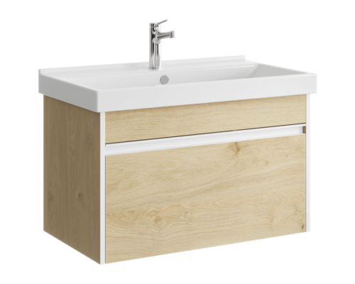 AQ URB0108DD Urban Тумба под умывальник, подвесная, с одним ящиком, 762х460х440 мм, Дуб Давос URB0108DD