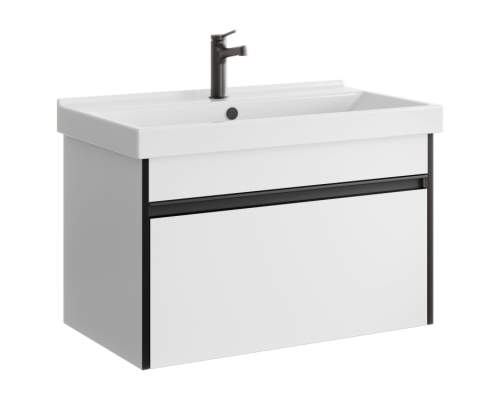 AQ URB0108W Urban Тумба под умывальник, подвесная, с одним ящиком, 762х460х440 мм, Белый URB0108W