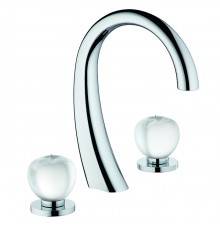 THG Pomme cristal clair satineacute; Смеситель для раковины, 3 отв., цвет: хром. A42-A02-151