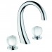 THG Pomme cristal clair satineacute; Смеситель для раковины, 3 отв., цвет: хром. A42-A02-151