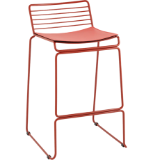 Полубарный стул Stool Group Danny бордовый, с бордовой подушкой