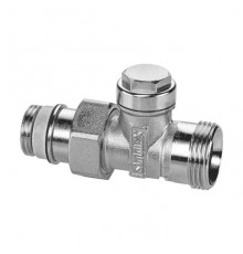 Клапан радиаторный нижний Meibes тип AG/N прямой, 1/2 *3/4  никелированный. F10374