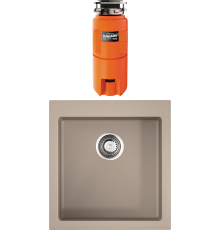 Комплект Мойка Omoikiri Bosen 47-SA бежевая + Измельчитель Nagare slim 900