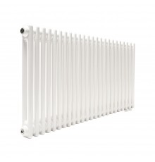 Трубчатый радиатор ТЕПЛОФОРТ ТР2057 ТВ, 24 секции, нижнее подключение ½”, белый глянец 200072