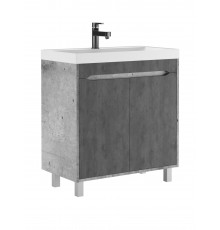 Тумба под раковину Домино, "Classica 80" Loft без ящика Бетон