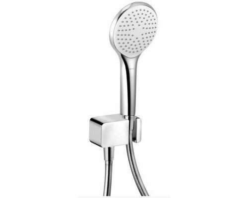 Kludi 67 870 0500 Freshline Душевой набор Ø120 мм, 1 режим, шланг 1250 мм + шланговое подключение 678700500