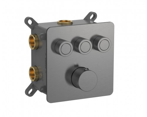 AQM8812GM Встр. термостат на 3 п. с регулировкой напора в комп. с внутр. частью, металл AQM8812GM