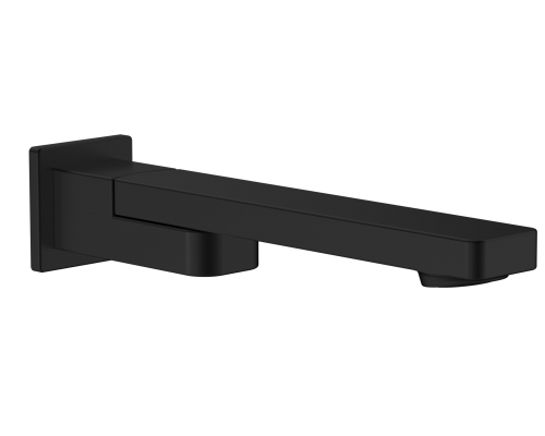 AQM8304MB Излив встраиваемый поворотный 220мм, черный матовый AQM8304MB