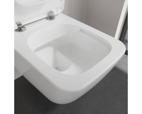 VilleroyBoch Venticello Унитаз подвесной 375*560*330, безободковый, в комплекте сиденье SlimSeat, микролифт, цвет альпийский белый. 4611RS01 VilleroyBoch Venticello Унитаз подвесной 375*560*330, безободковый, в комплекте сиденье SlimSeat, микролифт, цвет альпийский белый. 4611RS01