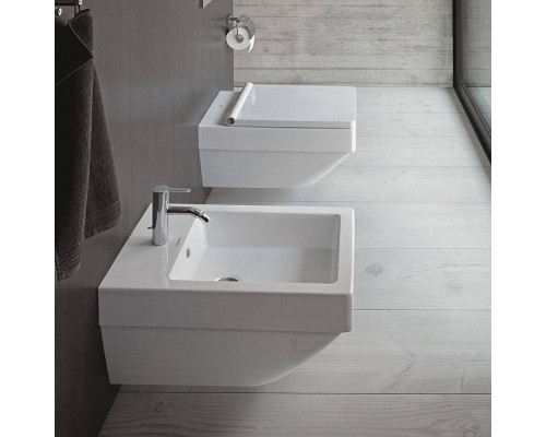 Duravit Vero Air Биде подвесное 57х37см, с 1 отв под смеситель, цвет: белый. 2274150000