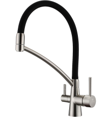 Смеситель для кухни Paulmark Siegen Si213111-NI с гибким изливом