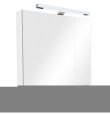 Roca The Gap Original Зеркальный шкаф 80x12.9x85см, с LED-светильником, блоком с розеткой, цвет: белый. Z.RU93.0.288.7