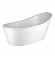 Gessi Cono Ванна отдельностоящая из материала 180x82x74см, Cristalplant, со сливом, цвет: белый матовый. 45925#521