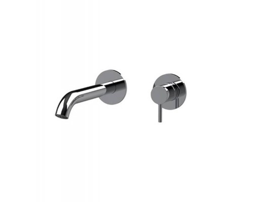 Almar Washbasin Внешняя часть смесителя для раковины, излив 162-187, с регулируемым углом аэратора, расположение универсальное, цвет: нержавеющая сталь брашированная AISI 316. E210033.316