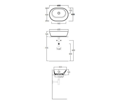 Simas Wave Раковина-чаша 62х42х16.5 см, без отв., цвет: белый. WA02 bi*0 Simas Wave Раковина-чаша 62х42х16.5 см, без отв., цвет: белый. WA02 bi*0