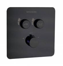 Термостатический смеситель встраиваемый Ramonsoler RS Smart 85T201SNM С ВНУТРЕННЕЙ ЧАСТЬЮ, черный
