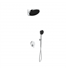 AQM 8402CR Набор для комплектации душа со смесителем, Хром AQM8402CR