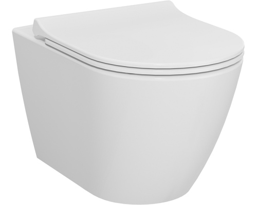 Унитаз подвесной VitrA Sanibelle 7551B003-0075 безободковый, с микролифтом Унитаз подвесной VitrA Sanibelle 7551B003-0075 безободковый, с микролифтом