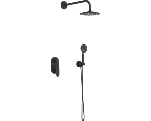 Душевой комплект Melodia della vita Diletto Tondo MSC00110bk С ВНУТРЕННЕЙ ЧАСТЬЮ, черный Душевой комплект Melodia della vita Diletto Tondo MSC00110bk С ВНУТРЕННЕЙ ЧАСТЬЮ, черный