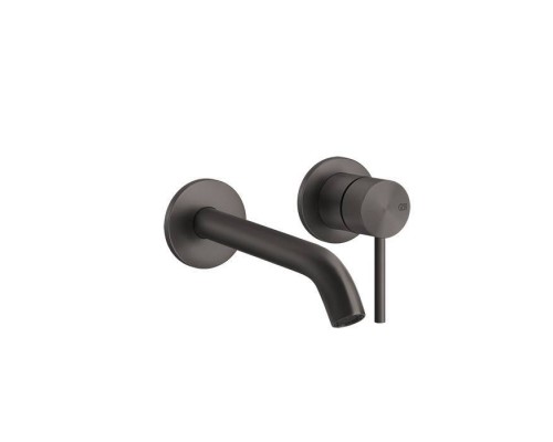 Gessi 316 Встраиваемый смеситель с изливом 200-170мм, внешняя часть, цвет: brushed black metal pvd. 54086#707