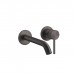Gessi 316 Встраиваемый смеситель с изливом 200-170мм, внешняя часть, цвет: brushed black metal pvd. 54086#707