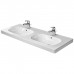 Duravit D-Code Раковина для мебели, 120х49см., с 1 отв., двойная, с перел., цвет: белый. 03481200002