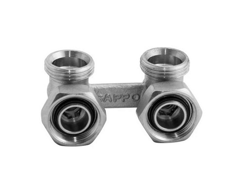 Узел нижнего подключения радиатора Gappo угловой 3/4 х3/4 EK. G268