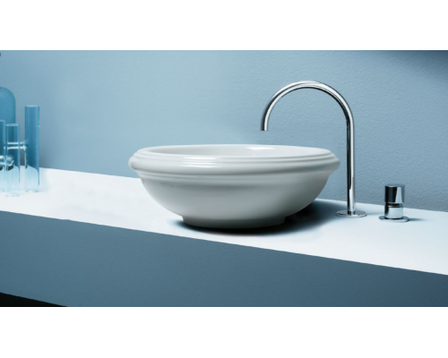 Azzurra Jubilaeum Раковина накладная круглая 45xH18 см, без отв., цвет: Bianco lucido. JULA04518000BI/(JUB50/APP bi)*0 Azzurra Jubilaeum Раковина накладная круглая 45xH18 см, без отв., цвет: Bianco lucido. JULA04518000BI/(JUB50/APP bi)*0