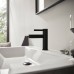 Hansgrohe Finoris Смеситель для раковины, 1 отв., с донным клапаном, цвет: черный матовый. 76020670