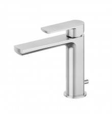 Newform Haka Смеситель для раковины, 1 отв., с донным клапаном, цвет: PVD brushed stainless steel. 72010.59.066
