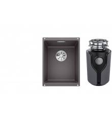 Комплект Мойка Blanco Subline 320-U темная скала + Измельчитель KUCHENSTERN Muhle 353MU35