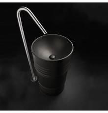 Kerasan Artwork Barrel Раковина 45x90 см, без отв., напольная, слив в стену, цвет: Borgogna matt. 474375