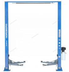Подъемник двухстоечный 4 т, верхняя синхронизация, H=3,6 м, 380 В, синий NORDBERG N4120H-4B_380